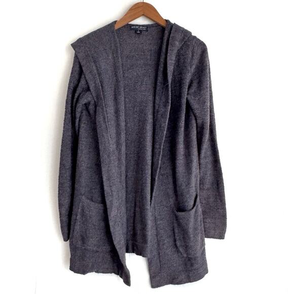 Barefoot Dreams Cozychic lite Resort cardi with hood blue size medium - Picture 1 of 8